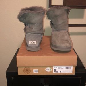 Grey Bailey Button Uggs